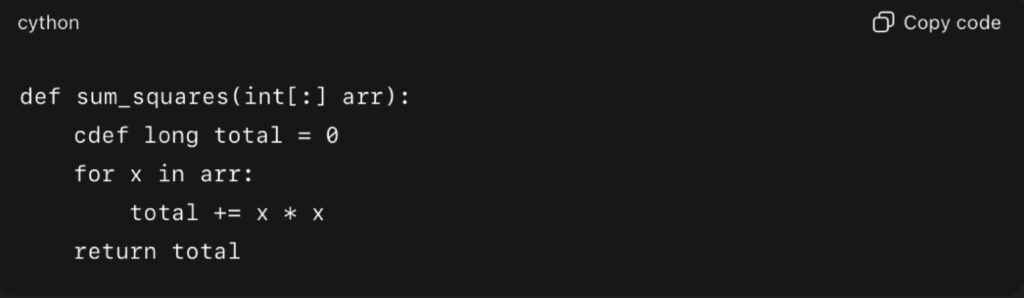Cython: Compiling Python to C