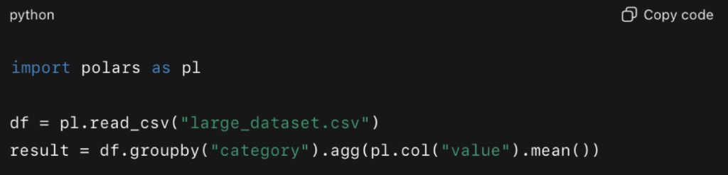 Polars: Fast DataFrames Beyond Pandas