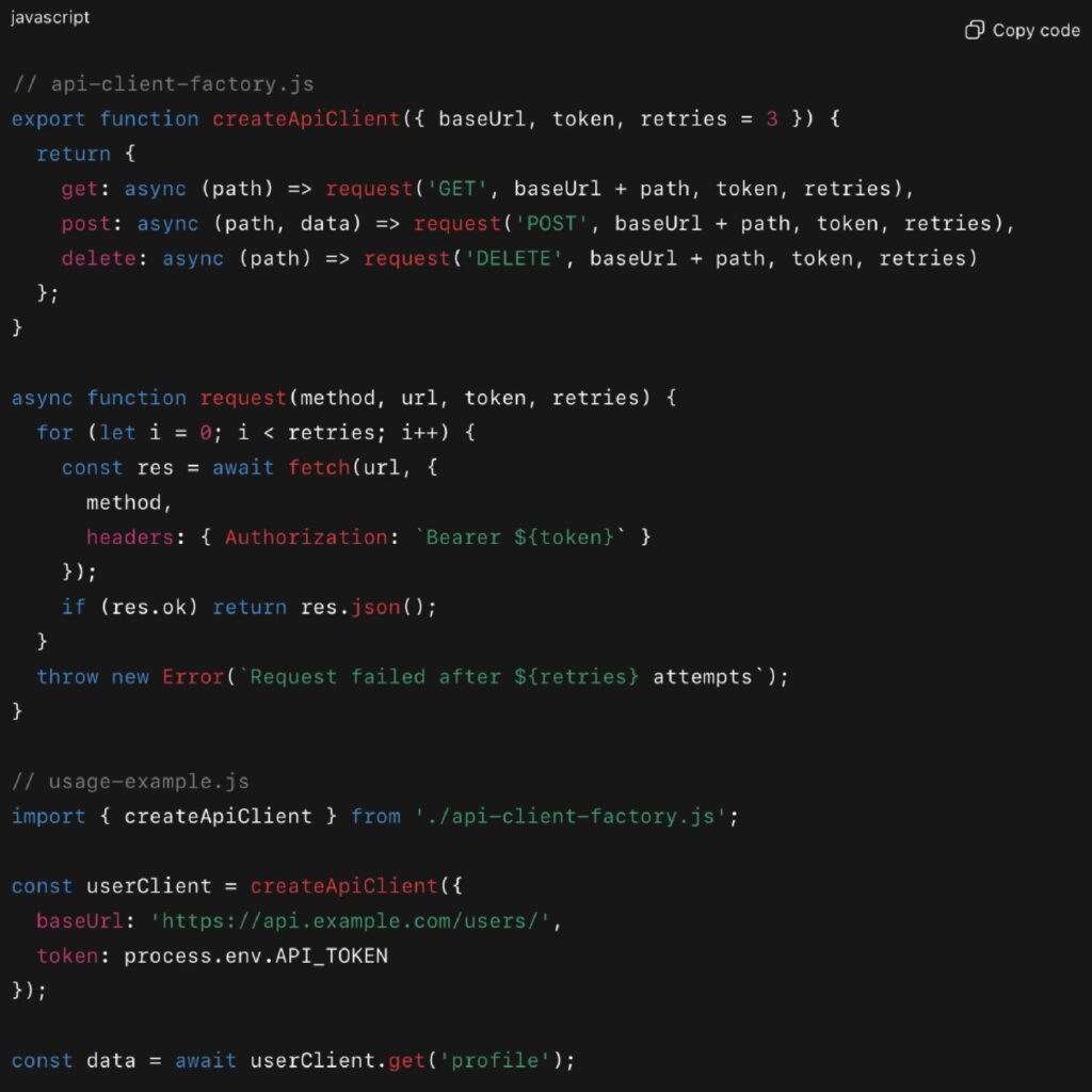 Factory Pattern Code Demo
